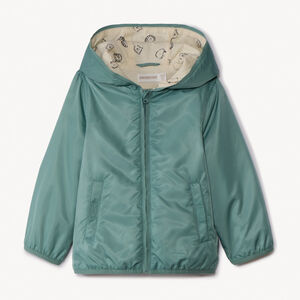 Cortavientos con 50% de poliéster reciclado para bebé niño 