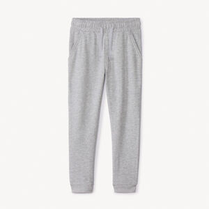 Pantalón jogging de felpa lisa para niña 