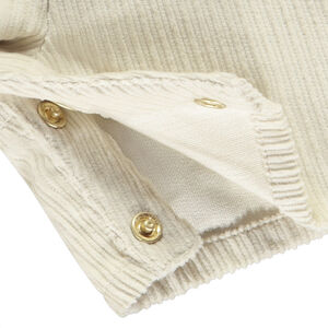 Pelele corto de terciopelo liso para niña 