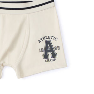 Pack de 5 bóxers lisos y a rayas para niño 