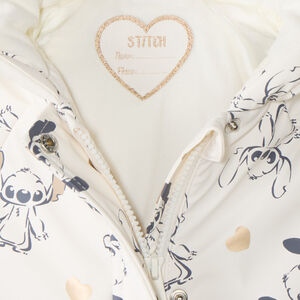 Parka con capucha para niña con estampado de Stitch de Disney 