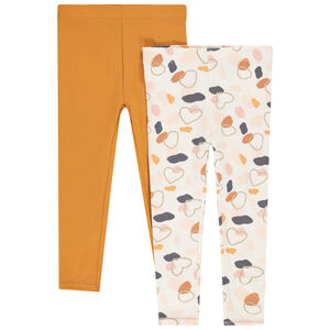 Lot de 2 leggings pour bébé fille 