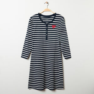 Camisón de maternidad y lactancia a rayas 