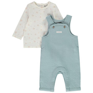Conjunto acolchado de 2 piezas con tirantes para bebé 