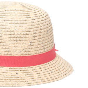 Sombrero de paja con detalles de lentejuelas niña 
