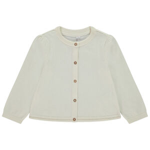 Chaqueta de punto liso para bebé niña  Main Chaqueta de punto liso para bebé niña