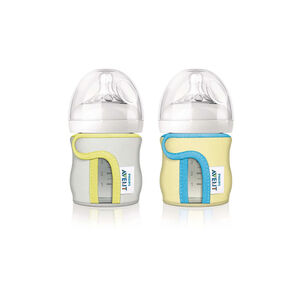Funda protectora para biberón de vidrio 120 ml 