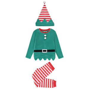 Pijama y gorro de duende navideño para niño  Main Pijama y gorro de duende navideño para niño