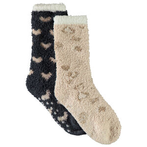 Lote de 2 pares de calcetines sherpa antideslizantes para niña  Main Lote de 2 pares de calcetines sherpa antideslizantes para niña
