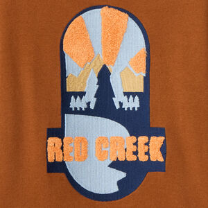 Sudadera de felpa con bordado fantasía para niño 