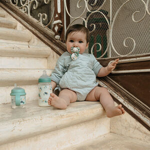 Pack de 2 chupetes de silicona SX Pro 6-18M Walk in the park verde 