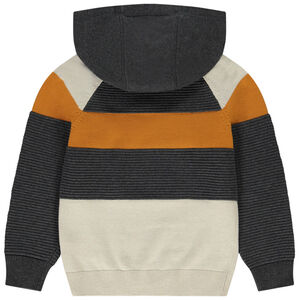 Sudadera con capucha efecto color block niño 