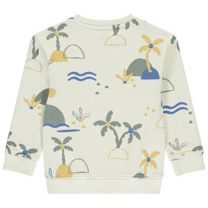 Sudadera de felpa estampada islas niño 