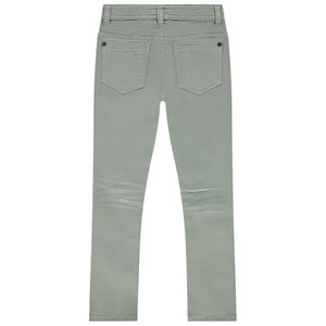 Vaqueros slim en denim liso niño 