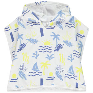 Capa de baño de rizo estampado arty para bebé niño 