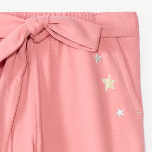 Pantalones de chándal para niña estilo cargo con cinturón ajustable. 