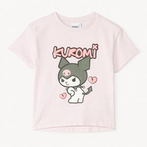 Camiseta de manga corta Kuromi Hello Kitty para niña 