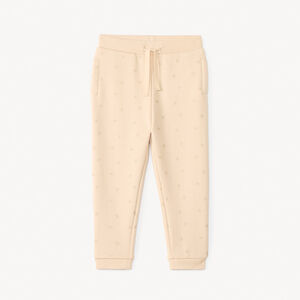 Pantalón de jogging de felpa con estampado de nudos para bebé niña 