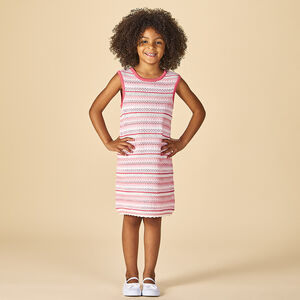 Ropa sin mangas de ganchillo para niña 