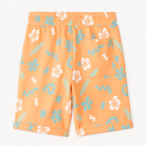 Lote de 2 bermudas de felpa con estampado para niño 