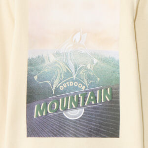 Camiseta térmica con estampado fotográfico y cuello alto para niño 