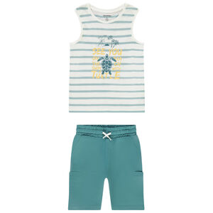 Conjunto camiseta y bermudas - "Turtle Island" 