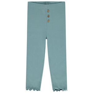 Camiseta efecto canalé con botones de coco para bebé niña 