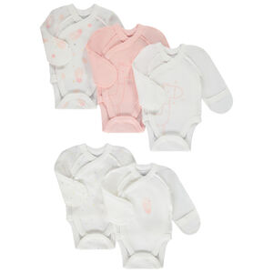 Pack 5 bodies manga larga bebé prematuro 