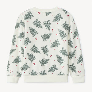 Sudadera de felpa con estampado de pinos niño 