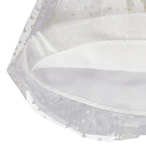 Jupe de cérémonie en tulle imprimé pois pour fille 