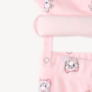 Pyjama 2 pièces bébé fille en velours imprimé Marie 
