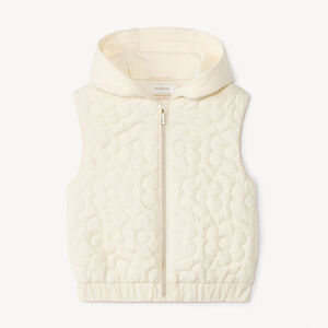 Chaleco acolchado con flores para niña 