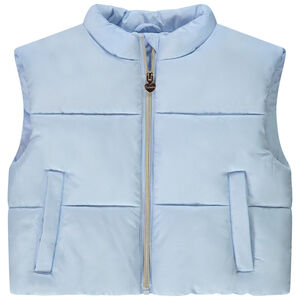 Chaleco acolchado efecto satinado para niña 