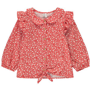Túnica de manga larga con estampado floral para bebé niña  Main Túnica de manga larga con estampado floral para bebé niña