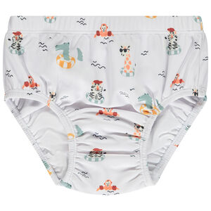 Culotte de baño estampado animales nadadores para bebé niño 