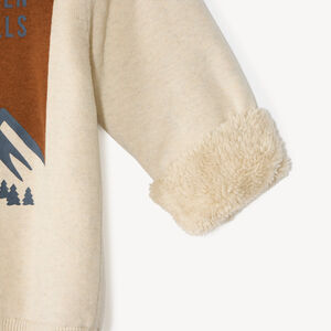 Sudadera para niño con forro de sherpa 