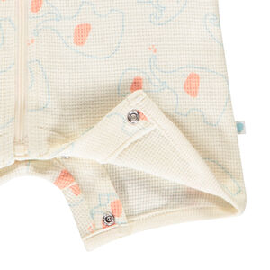 Combishort en punto de panal impreso de elefantes para bebé niño 