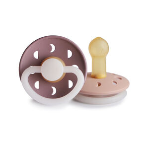 Pack de 2 chupetes de látex 6-18M Moon Night TW.Mauve/ Blush 
