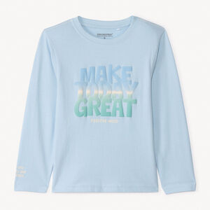 Camiseta de manga larga con estampado para niño. 