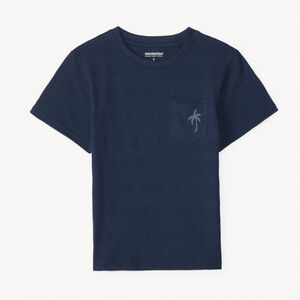 Camiseta de malla con estampado de palmera para niño 