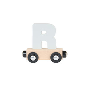 Wagon de madera "R" - gris 