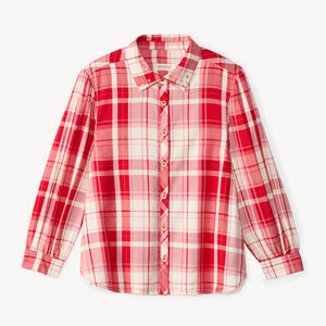 Chemise manches longues à carreaux pour fille   Main Chemise manches longues à carreaux pour fille