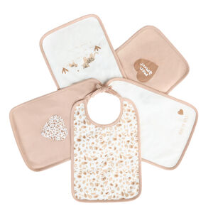 Conjunto de 5 baberos de leopardo 