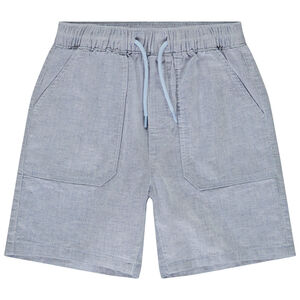 Bermuda de tela con efecto tejido para niño 