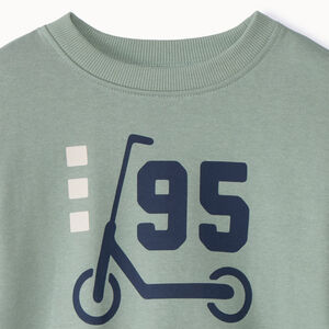 Sudadera de felpa oversize estampada para bebé niño 