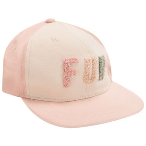 Gorra snapback divertida con parches de bucle para niña 