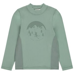 Camiseta con cuello chimenea estampado de esquí para niño  Main Camiseta con cuello chimenea estampado de esquí para niño