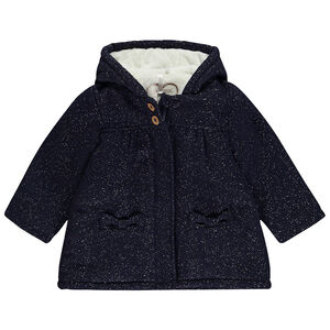 Abrigo de lana con lurex brillante para niña bebé  Main Abrigo de lana con lurex brillante para niña bebé