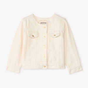 Chaqueta vaquera con botones para bebé niña 