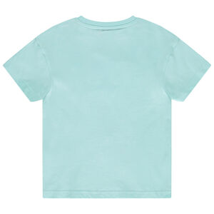 Camiseta de manga corta con estampado puff niño 